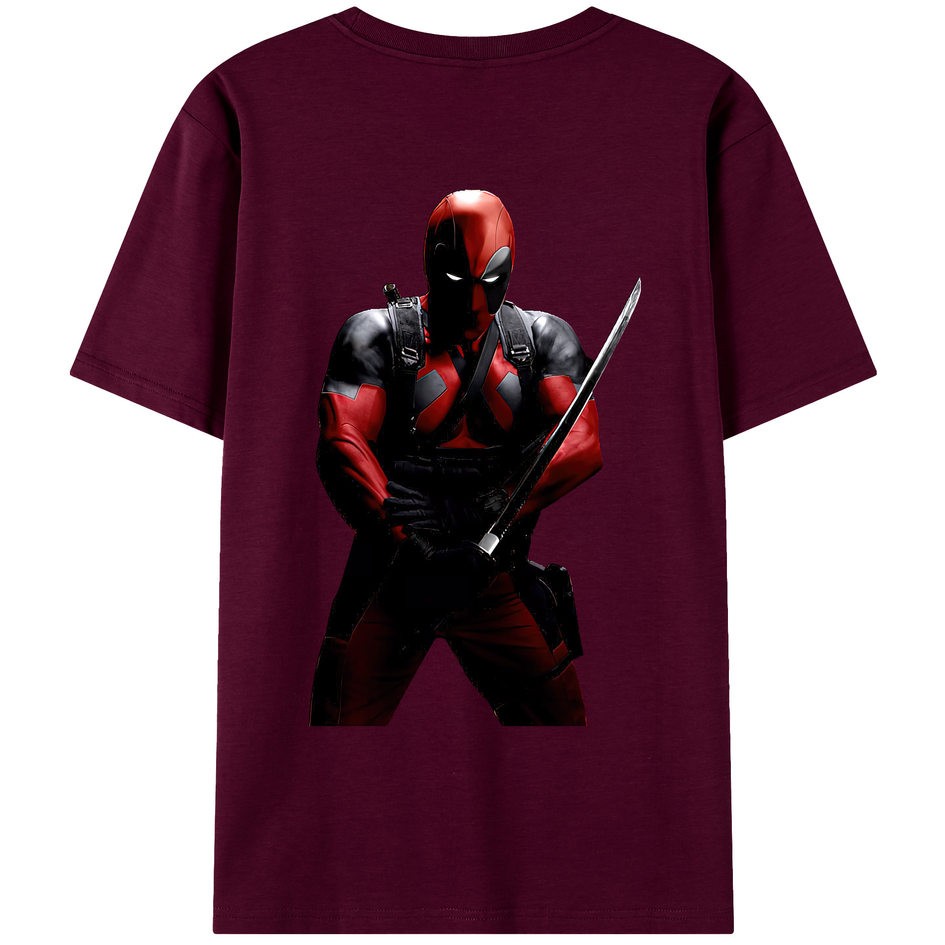 （画像用） Deadpool デッドプール レディース半袖Tシャツ(バックプリント)